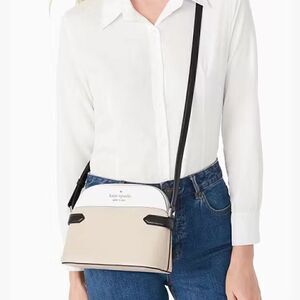 Kate Spade Staci Colorblock DomeCrossbody Bag in Warm Beige Multi